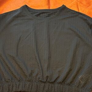 Zumba Fitness Black Mesh Crop Top